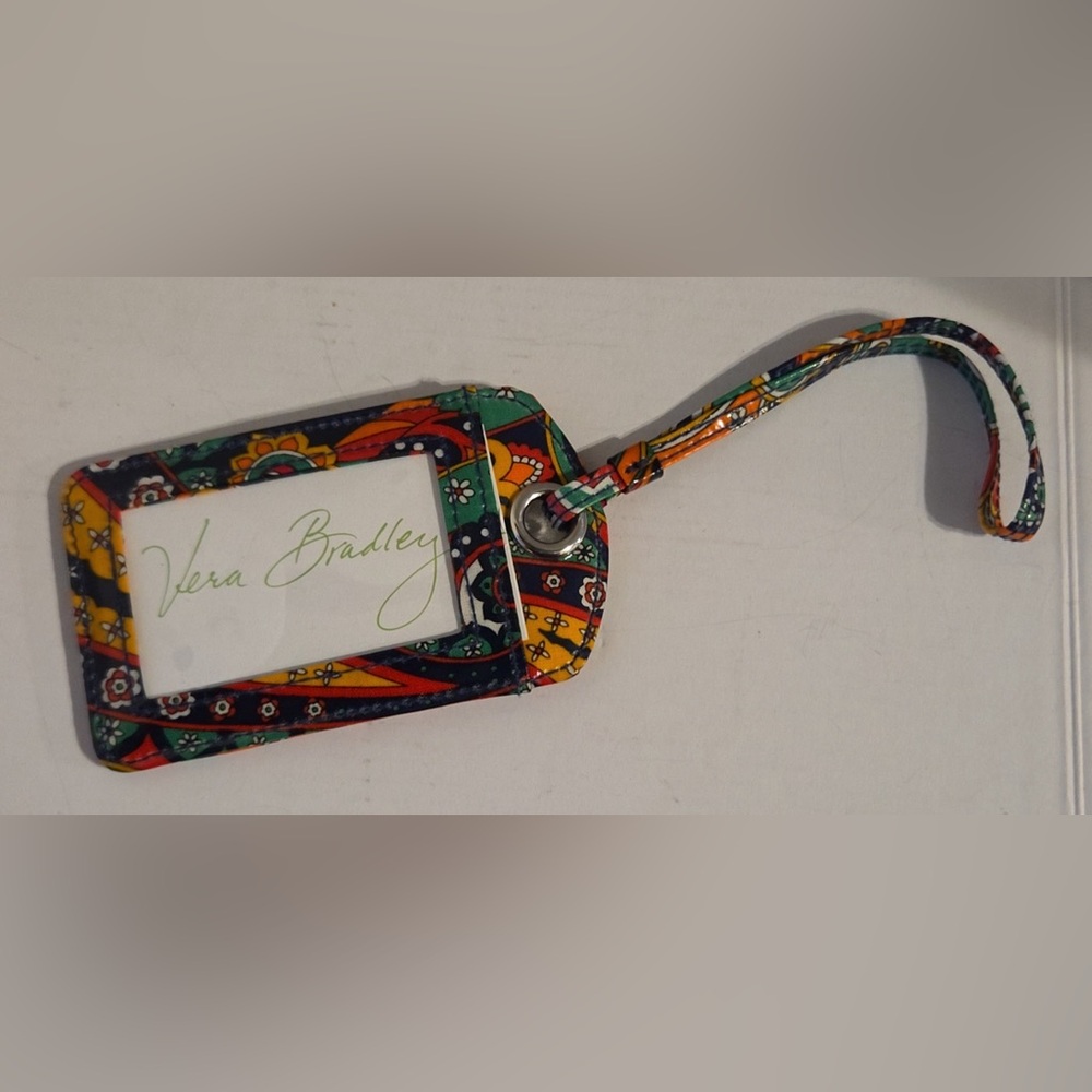 Vera Bradley Venetian Paisley Luggage Tag Id Tag